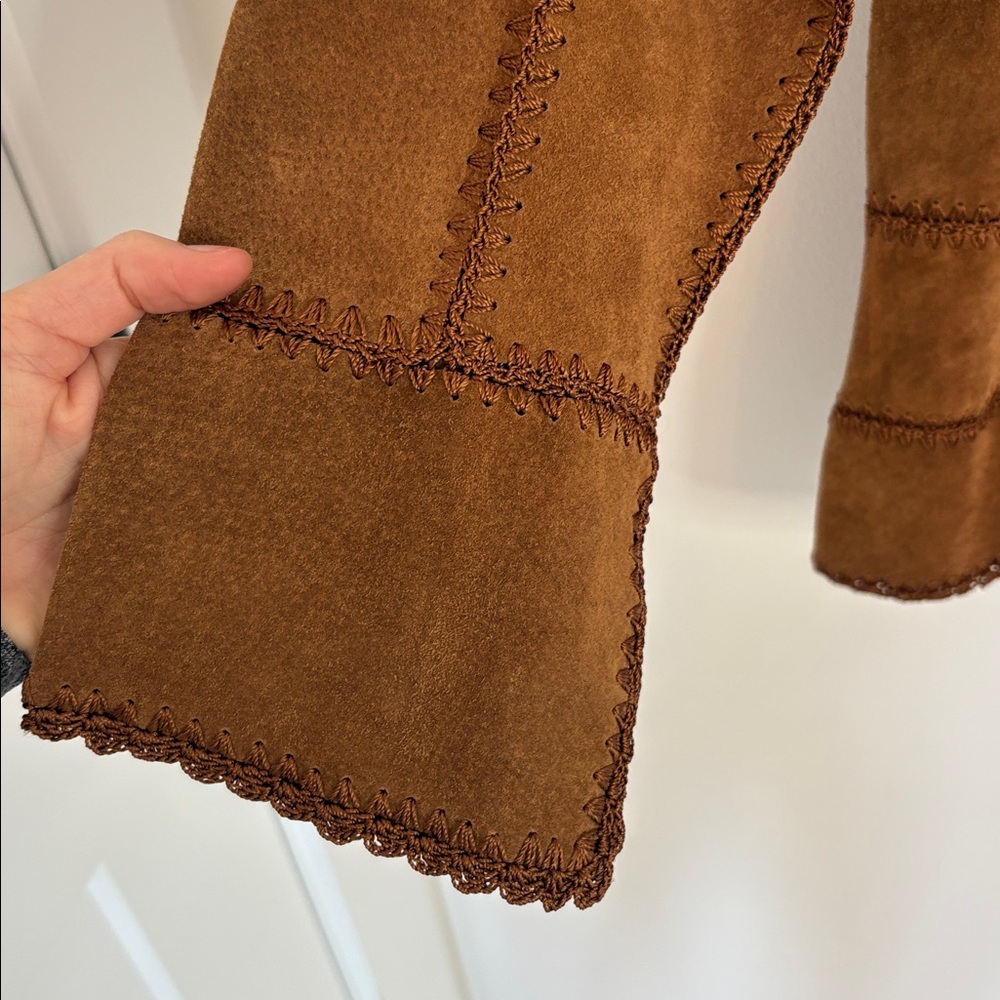 Vintage Outbrook Patchwork Leather Suede Jacket - image 3